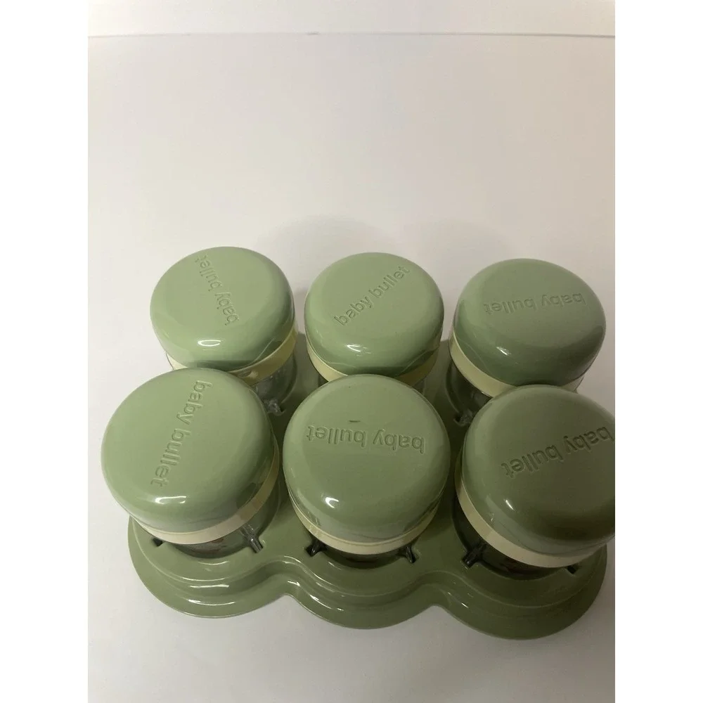 Nutribullet Baby 6 Green Storage Container Set &‎ Stack Tray Replacement Part